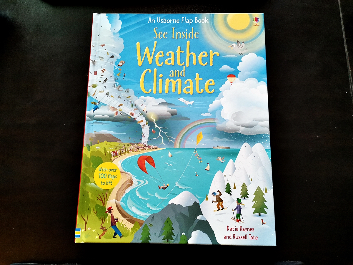 หนังสือภาษาอังกฤษ: Weather and Climate (Usborne See Inside)  มือหนึ่ง มี flaps ให้เปิดมากกว่า 90 ชิ้น ส่งเสริมการเรียนรู้ภาษาอังกฤษ
