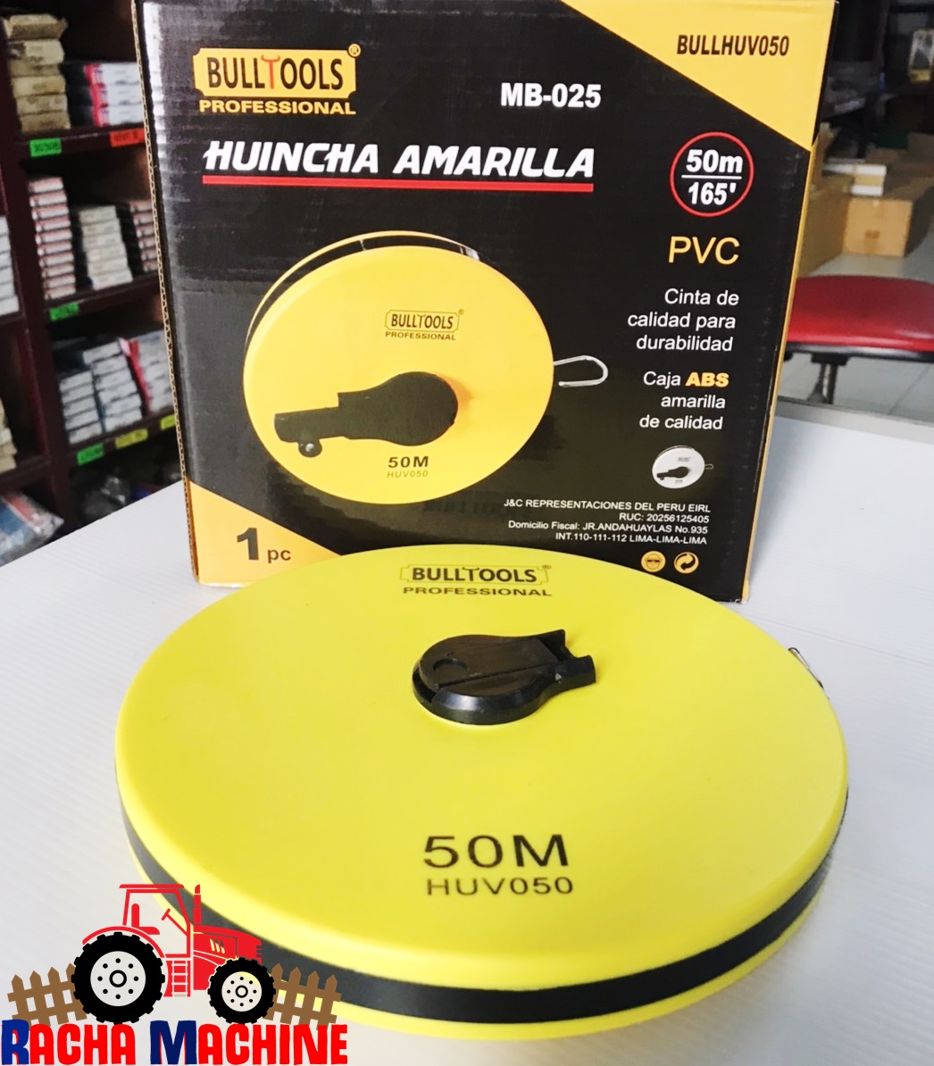 BULLTOOLS เทปวัดที่ เทปวัดระยะ ขนาด 50เมตร HUV050 - Racha Machine ...