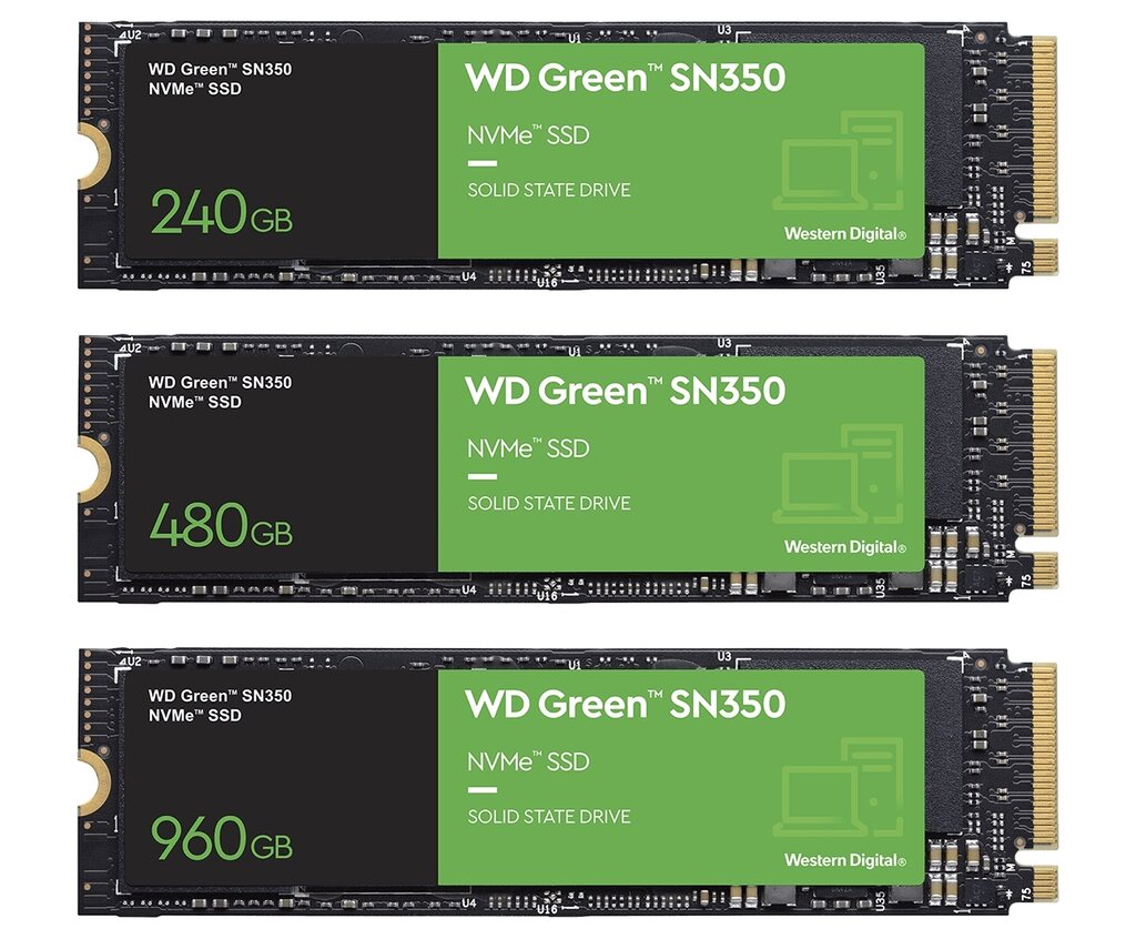 WD SSD 240GB 480GB 960GB M.2 PCIE GREEN SN350 NVME รับประกัน 3ปี SYNNEX