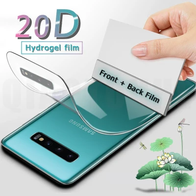 20D Front Back Full Cover Hydrogel Film For Samsung Galaxy S9 S21 S10 S20 Plus Screen Protector Note 8 9 10 Plus S10e Not Glass