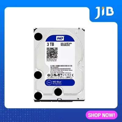JIB 3 TB HDD (ฮาร์ดดิสก์) WD BLUE 5400RPM SATA3 (WD30EZRZ)