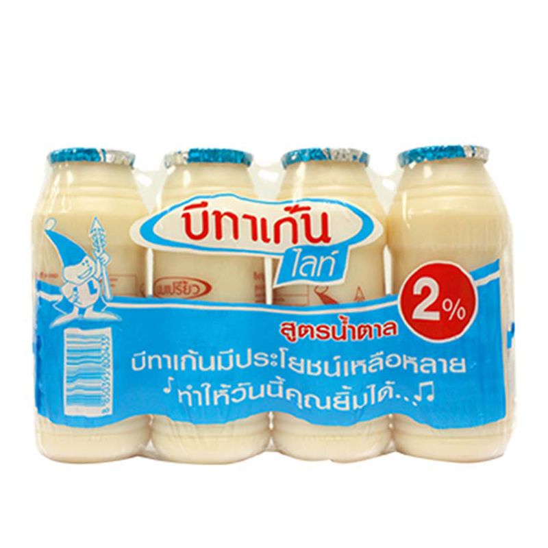บีทาเก้นไลท์ นมเปรี้ยว สูตรน้ำตาล 20 มล. x 4 ขวด/Betagen Light Yoghurt 20ml x 4 bottles
