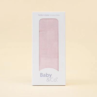 Baby & Co. (New Collection) Swaddle Cloth ผ้าห่อตัวมัสลินคอตตอน บรรจุ 1 ชิ้น ชุดที่2