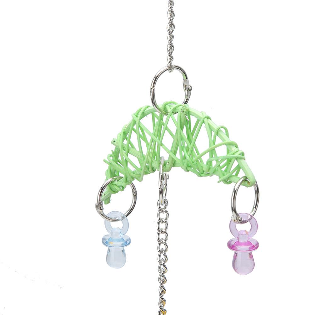 Parrot Pacifier 【สินค้าขายดี】Parrot Pets Bird Chew Bite Toy Plastic Ball Cage Swing ...