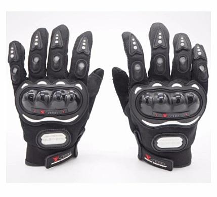 ถุงมือมอเตอร์ไซค์ ถุงมือขี่มอเตอร์ไซค์ ถุงมือหนัง เต็มนิ้ว มีเกราะ Size L (ดำ) ถุงมือมอเตอร์ไซค์ ถุงมือขี่มอเตอร์ไซค์ ถุงมือหนัง เต็มนิ้ว มีเกราะ Size L (ดำ)