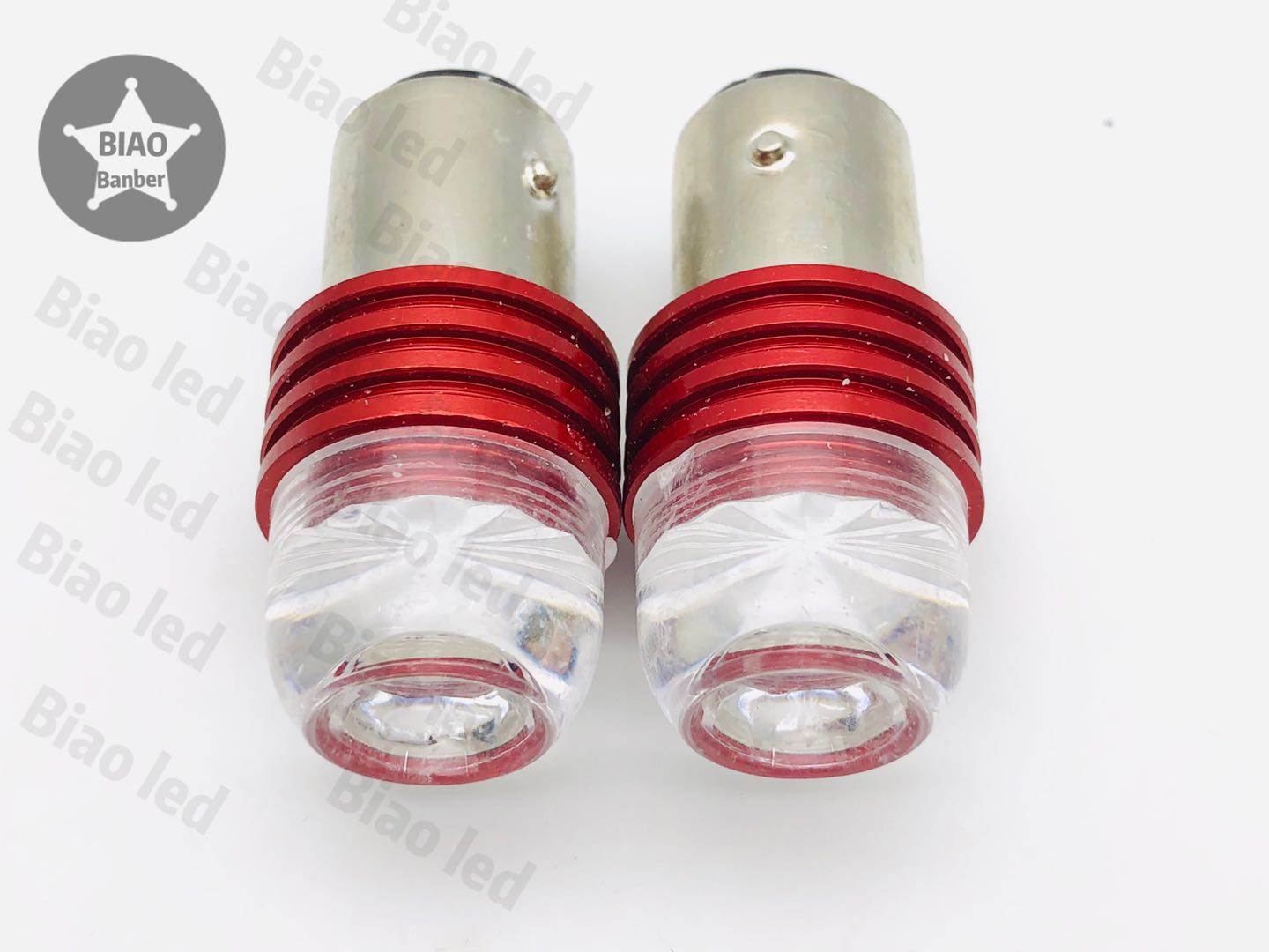 ไฟเบรคกระพริบ รถยนต์ ขั้วกลม2จุด 1157 12w 12v สีแดง 1คู่