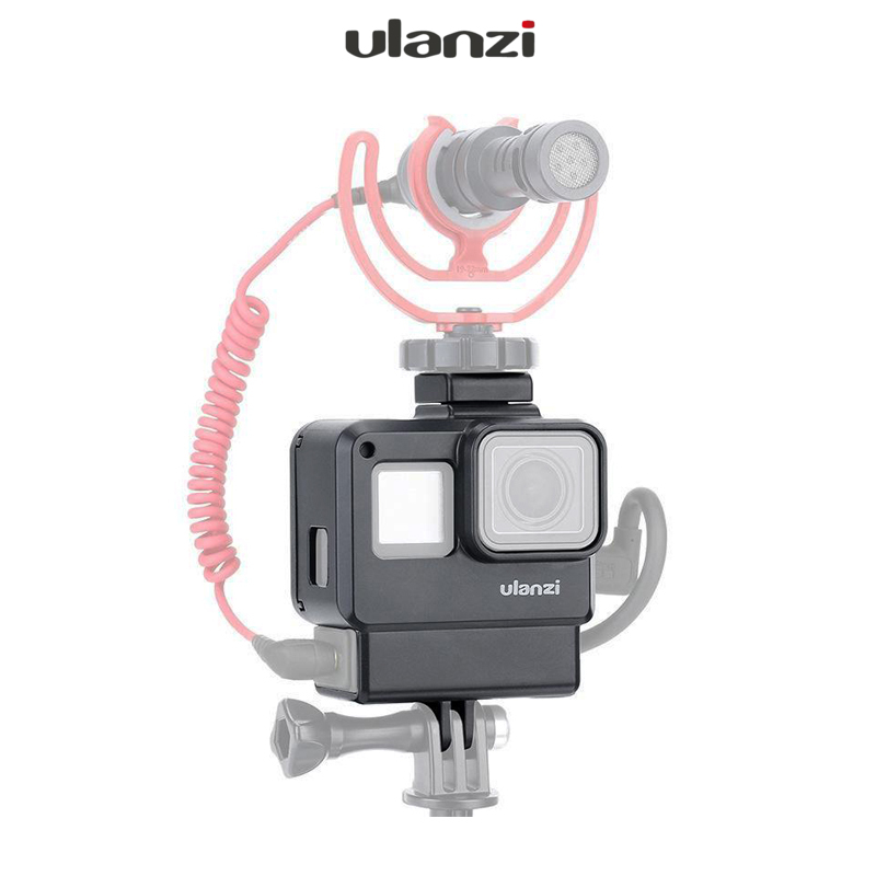 ULANZI V2 Vlog Gopro เคสโกโปรพร้อมช่องใส่ Adapter Microphone