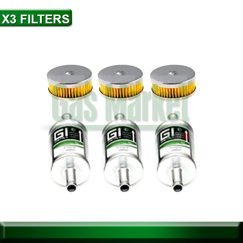 X3 GI Gas Filter + Filter Kit for Tomasetto Reducers - กรองแก๊ส GI พร้อม กรองหม้อต้ม Tomasetto (มีโอลิง)