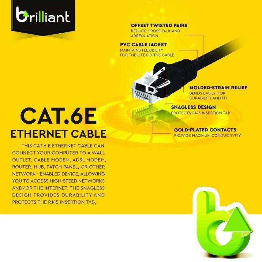 BRILLIANT CAT 6E RJ45 10M Lan Cable (1Y) NWC000101 IT CITY ThaiPick