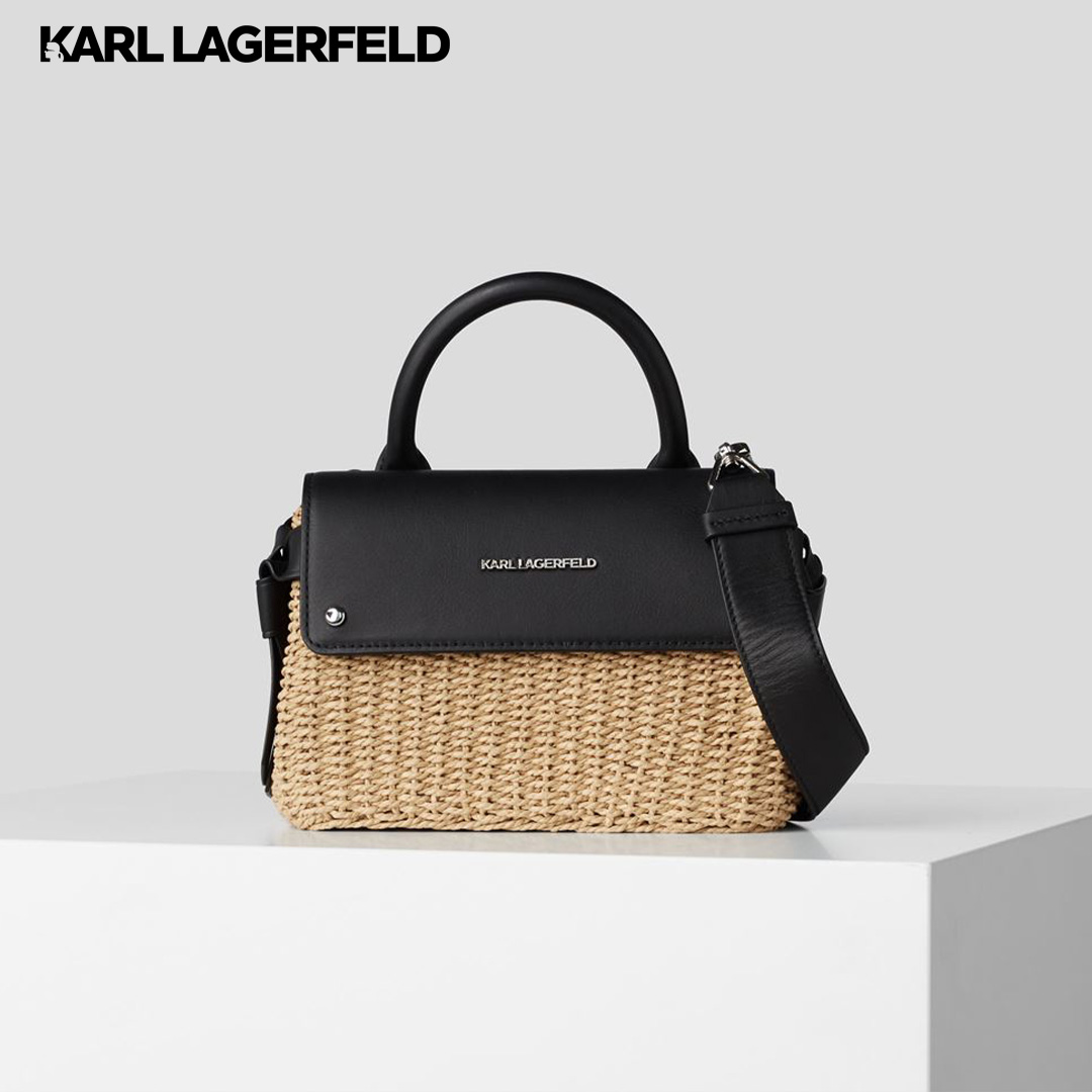Karl Lagerfeld K/IKON RAFFIA MINI TOP HANDLE กระเป๋าสะพาย Karl