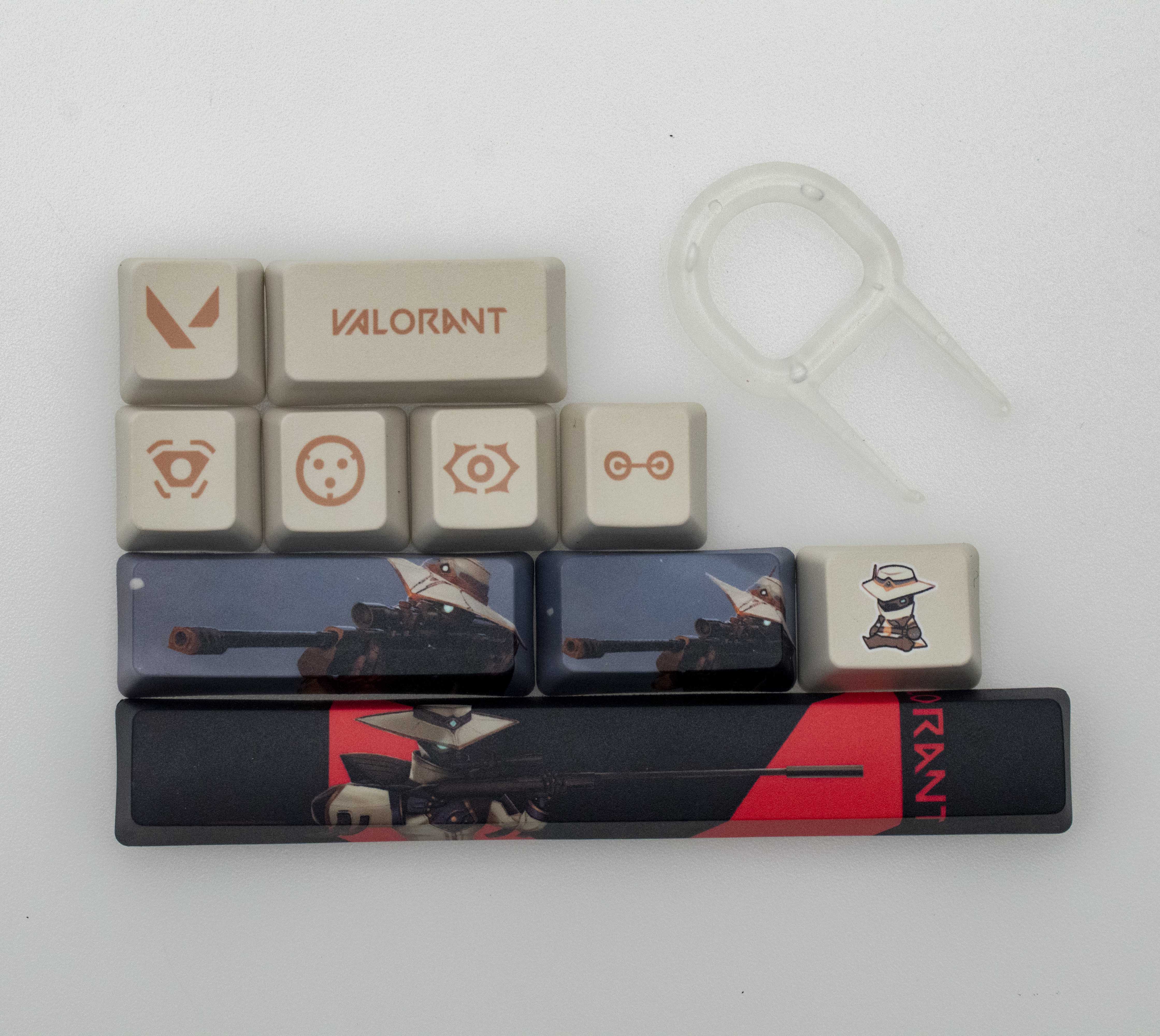 Valorant keycaps cypher keycaps OEM Profile 10keys PBT dye sub keycaps