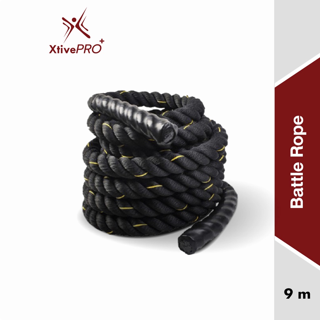 XtivePRO Battle Rope เชือกออกกำลังกาย เชือกสำหรับฝึกความแข็งแรงของ ...