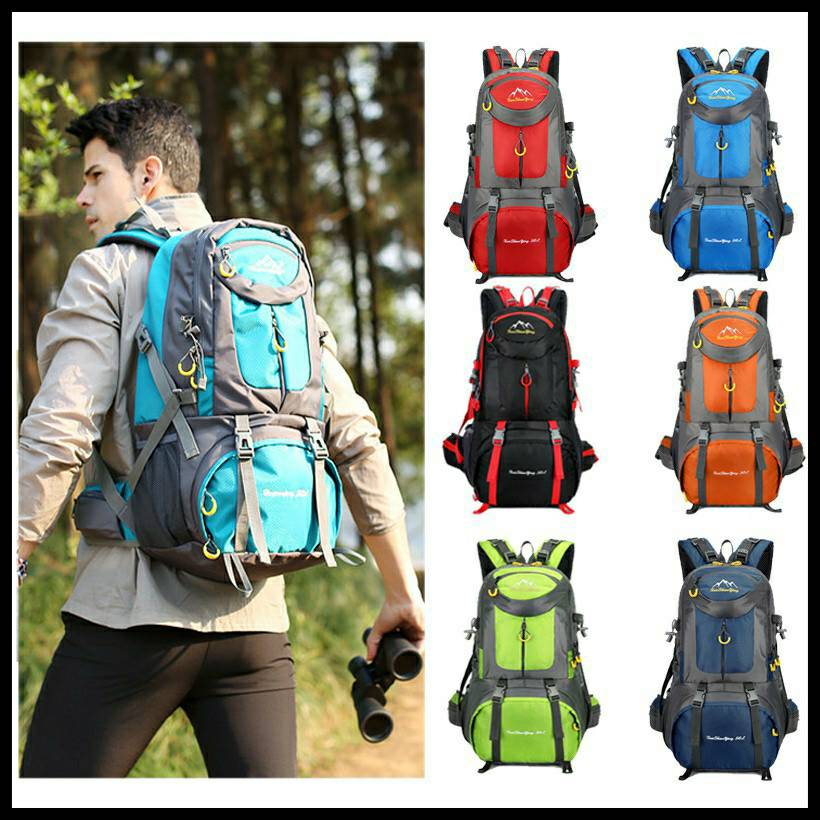 Backpack 50 L กับ 60 Lกระเป๋าเป้ กระเป๋าเดินทาง กระเป๋าท่องเที่ยว สีสวย งานดีมาก