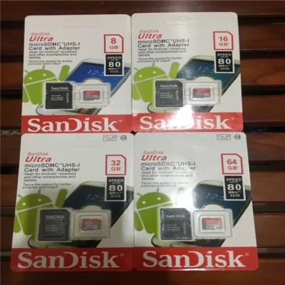 🔥Sandisk MicroSD 8GB-16GB-32GB-64GB-128GB 80MB-s No Adapter