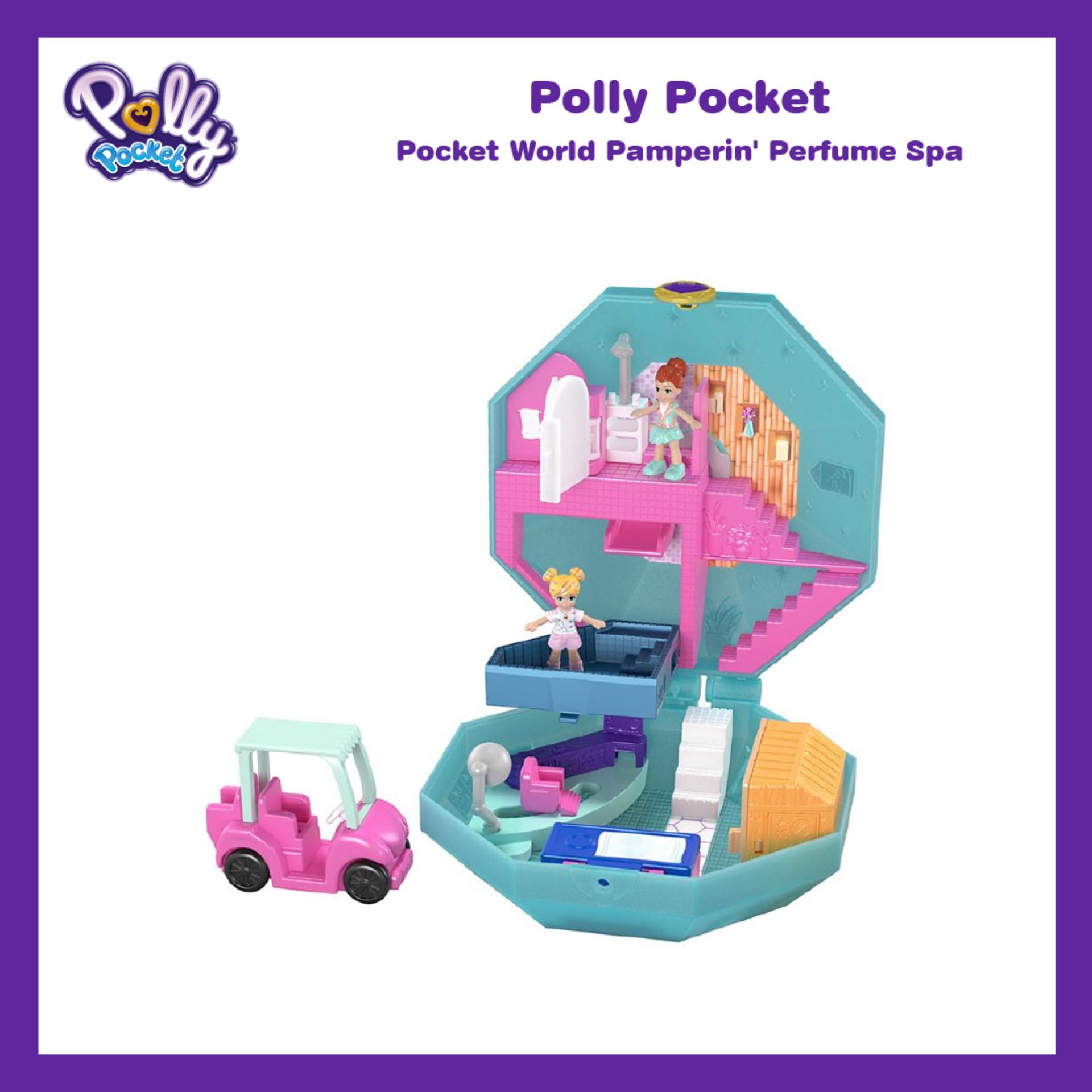 Polly Pocket™ Pocket World Pamperin' Perfume Spa ตุ๊กตา พอลลี่ พ็อคเก็ต เวิลด์ แพมเพอริ่ง เพอร์ฟูม สปา ของเล่นเด็ก