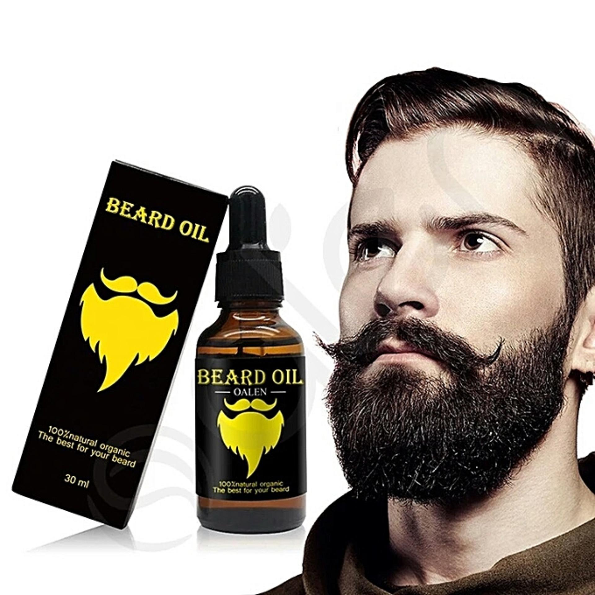 ⚡Flash Sale⚡เซรั่มปลูก หนวดและคิ้ว Beard Oil Natural Organic oil hair growth 30 ML