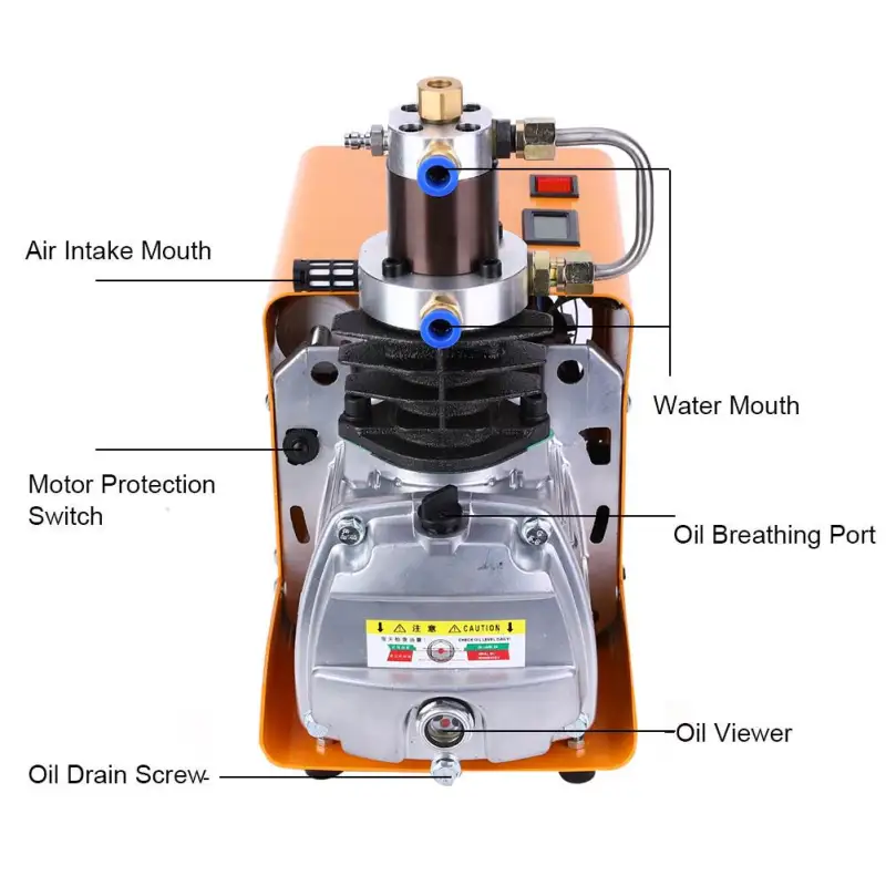 ภาพสินค้า0-40MPa 40Mpa Air Pump 1800W Air Pump ไฟฟ้าอากาศแรงดันสูงปั๊มคอมเพรซเซอร์ 70dB เครื่องมือช่าง อุปกรณ์ไฟฟ้า อุปกรณ์ช่าง ปั้มลม ปั้มอากาศ ปั๊มอากาศ ปั๊มลม จากร้าน I Computer Store บน Lazada ภาพที่ 5