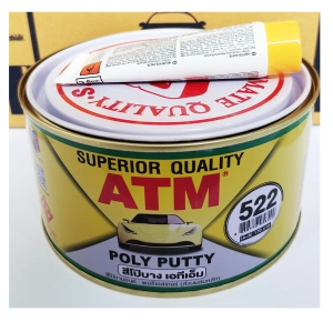 ภาพหน้าปกสินค้าสีโป้วบาง เอทีเอ็ม โป้วเหลือง (ATM Poly Putty No. 522) ขนาด 1 กก พร้อมน้ำยา 1 หลอด A+B ที่เกี่ยวข้อง