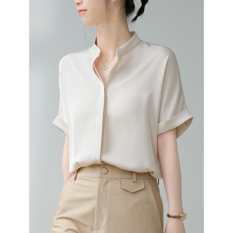 Women's Summer Short Sleeve Blouse Top