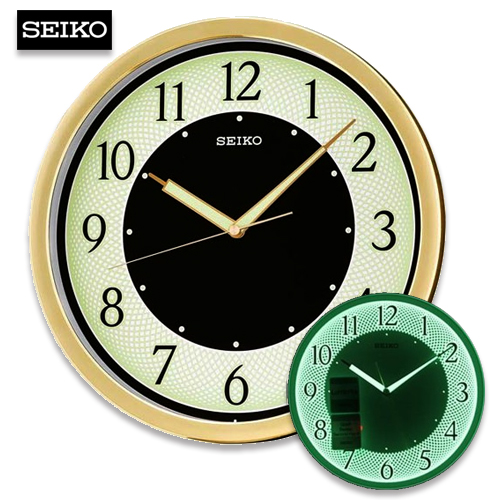 Velashop นาฬิกาแขวน SEIKO  รุ่น QXA472G, QXA472 สีทอง รับประกันศูนย์ 1 ปี