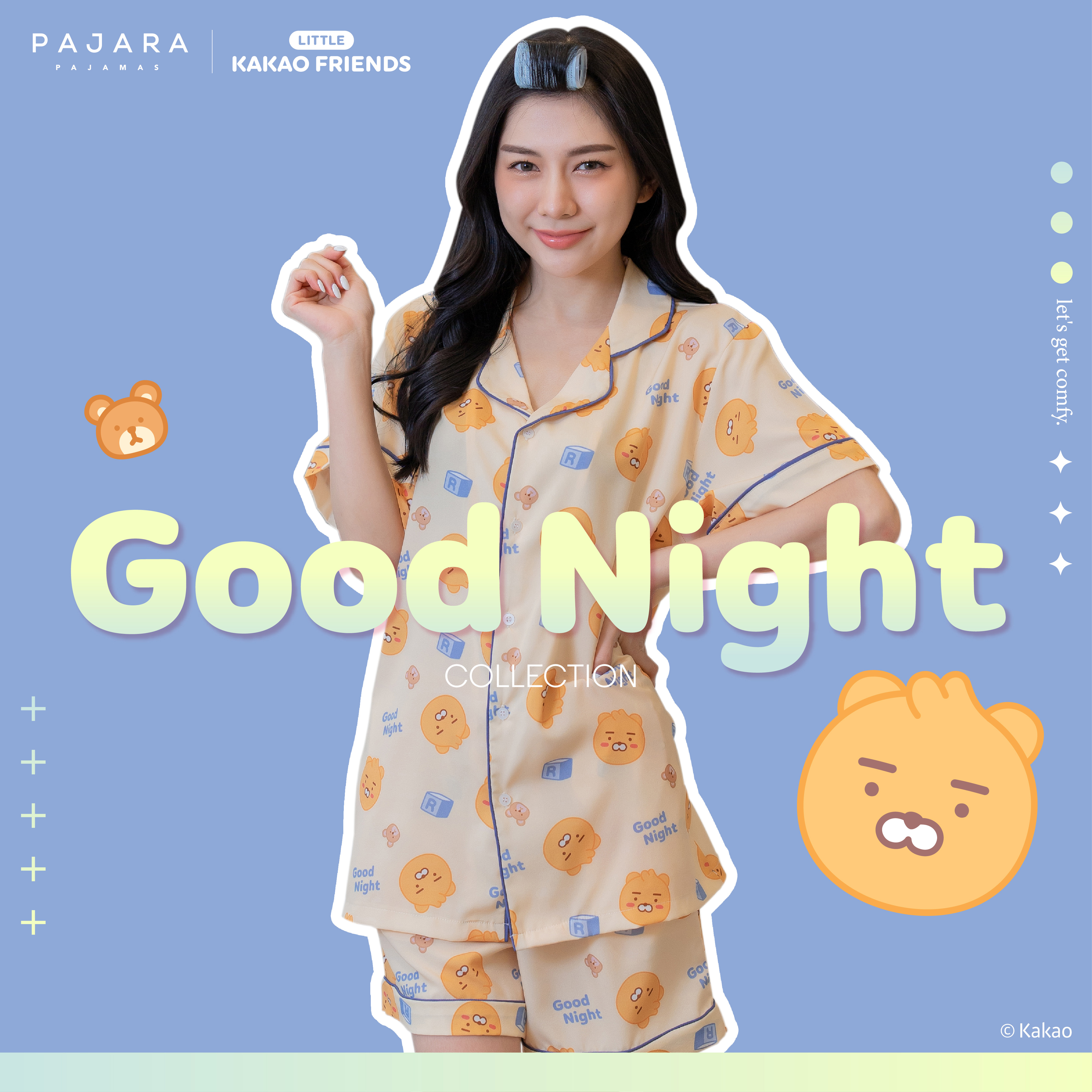 ชุดนอนผู้หญิง ลิขสิทธิ์แท้ แบรนด์ PAJARA ลาย