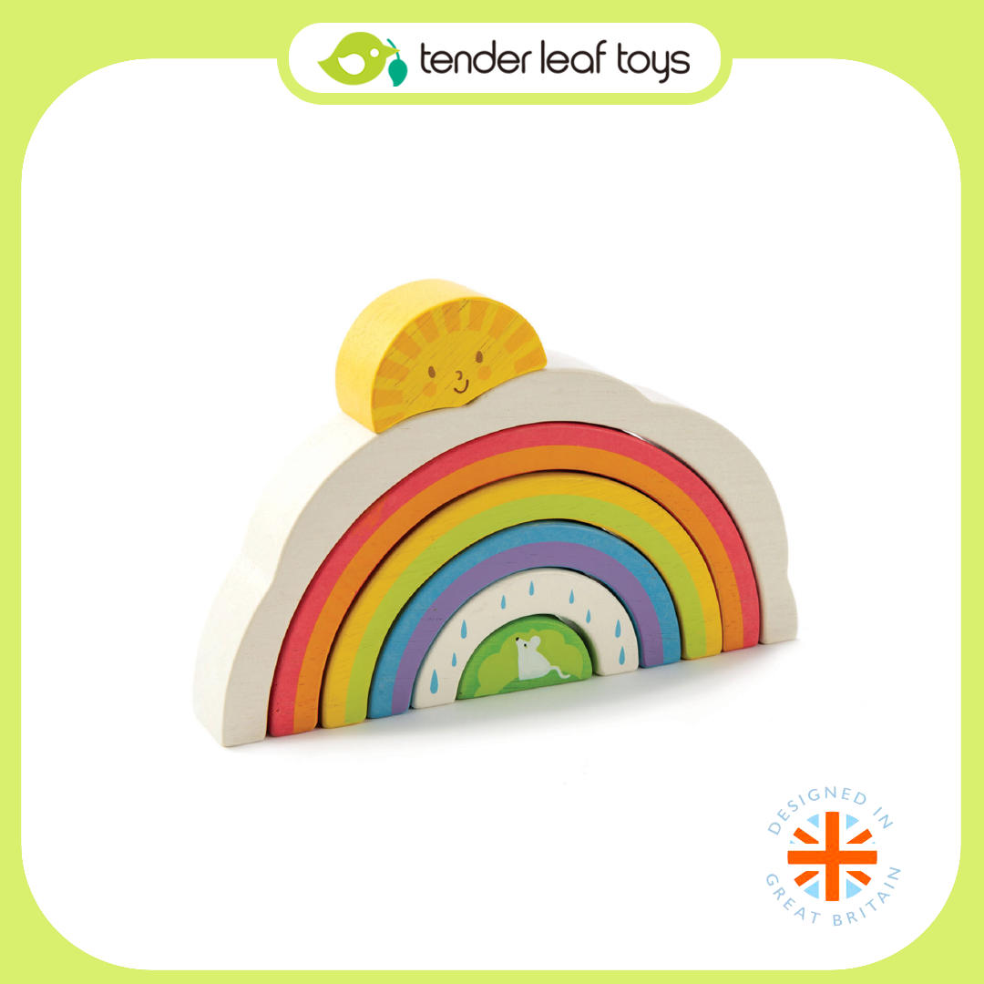 Tender Leaf Toys ของเล่นไม้ สายรุ้งหลากสี Rainbow Tunnel