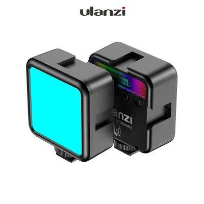 Ulanzi VL49 (ซื้อคู่ถูกกว่า) Mini (RGB 360 สี) Light Rechargable ไฟติดหัวกล้อง แบบ RGB มาพร้อมแบตเตอรี่ในตัว