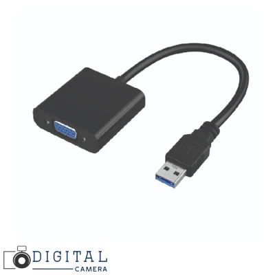 USB to vga อแดปเตอร์ USB3.0 to VGA video converter connects your USB of PC.laptop to CRT