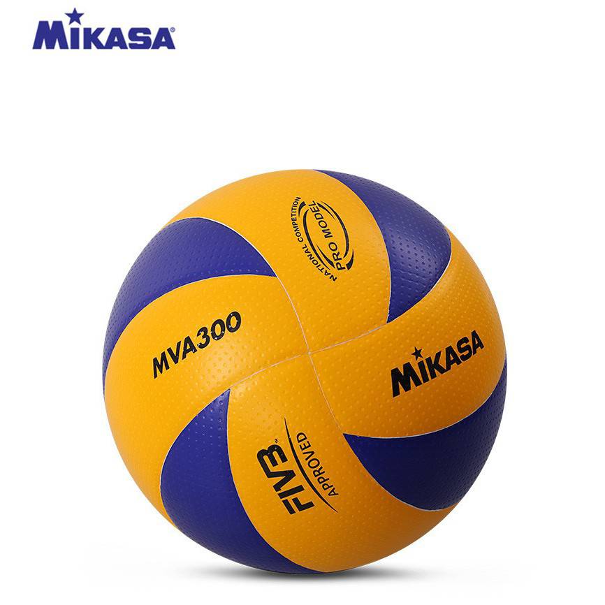 FIVB Official Original Mikasa MVA300 ลูกวอลเลย์บอล หนัง PU นุ่ม ไซซ์ 5 ลูกบอล กีฬา ออกกำลังกาย ลูกบอลใช้ในงานโอลิมปิค (แถมฟรี ตาข่ายใส่ลูกบอล + เข็มสูบลม)