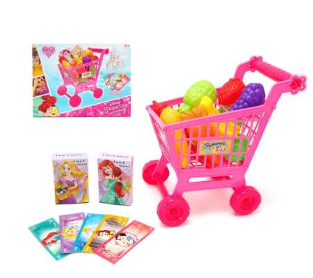 KIDTOYS มินิรถเข็นช้อปปิ้ง เจ้าหญิง ลายลิขสิทธิ์แท้ ขนาด ย 27*ก 6.5*ส 21 ซม.