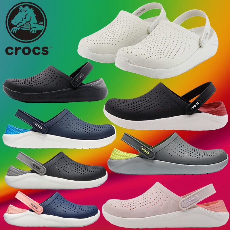 Crocsรองเท้าแตะสไตล์ใหม่ LiteRide Clog หิ้วนอก ถูกกว่าshop รองเท้าชายหาดรองเท้าแตะเย็น