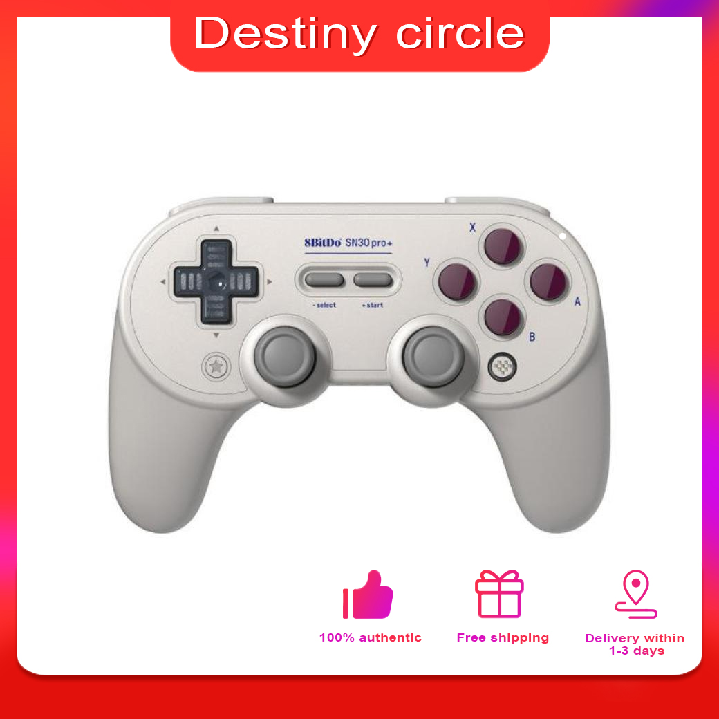8Bitdo SN30 Pro+ Bluetooth Gamepad for PC, Nintendo Switch, macOS, Android, Steam and Raspberry Pi by Destiny circle