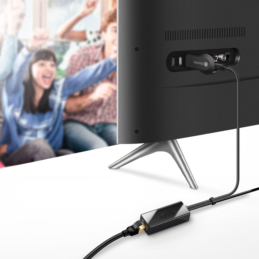 Chromecast Rj45 สำหรับ Chromecast อีเธอร์เน็ตอะแดปเตอร์ USB 2.0เพื่อ RJ45สำหรับ สำหรับ ...