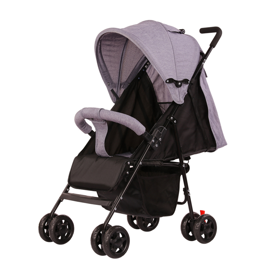 HOME6 รถเข็นเด็ก Baby trolley เข็นหน้า-หลัง ปรับ 3 ระดับ นั่ง/เอน/นอน 170 องศา โครงเหล็ก SGS รับน้ำหนักได้มากถึง 50 โล Foldable baby stroller