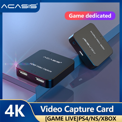 ACASIS 4K HDMI Video Capture Card HDMI Video Record Box for PS4 Game