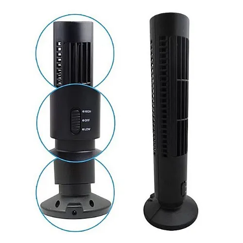 Cocotamcoco พัดลม เครื่องปรับอากาศพัดลมระบายความร้อน Tower Fan Light เสียบ USB เพาเวอร์เเบงได้เป็นโคมไฟได้