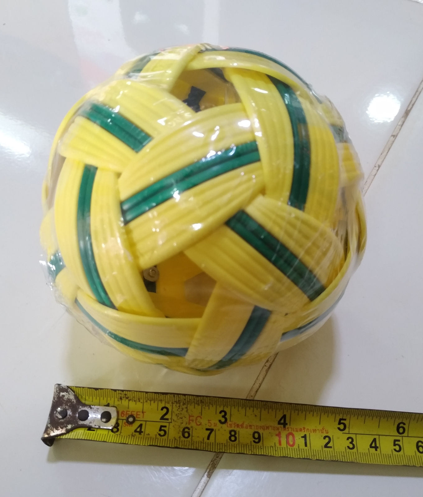 ตะกร้อ Sepak Takraw ลูกตะกร้อ (สีน้ำตาล/สีเขียว) อุปกรณ์กีฬา rattan ball takraw ตะกร้อพลาสติก ตะก้อ