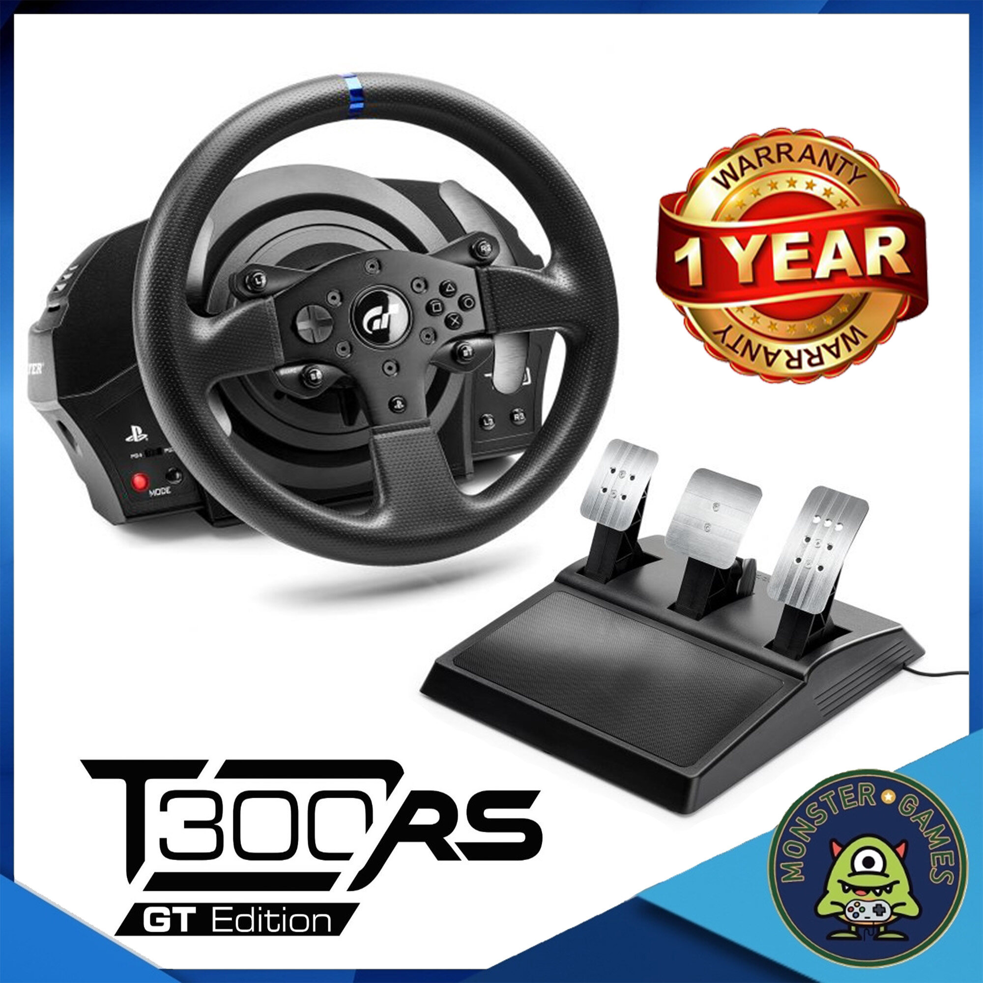 T300rs Gt Edition Racing Wheel ประกันศูนย์ 1 ปี จอยพวงมาลัย Ps4 Ps5 บางเกมส์ และ Pcจอยพวง 