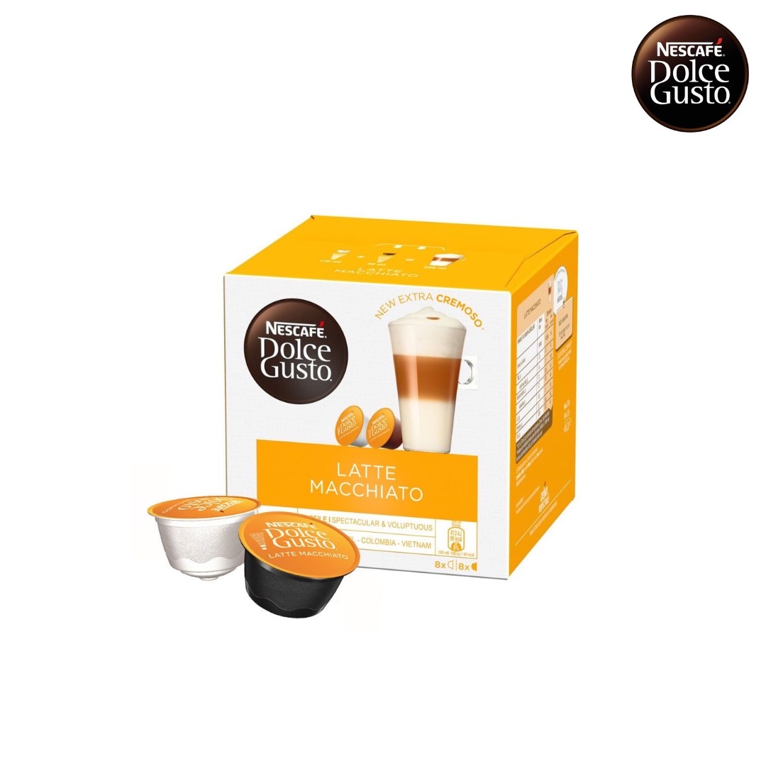 Nescafe Dolce Gusto Latte Macchiato แคปซูลกาแฟ 1 กล่อง/16 แคปซูล ลาเต้ ...