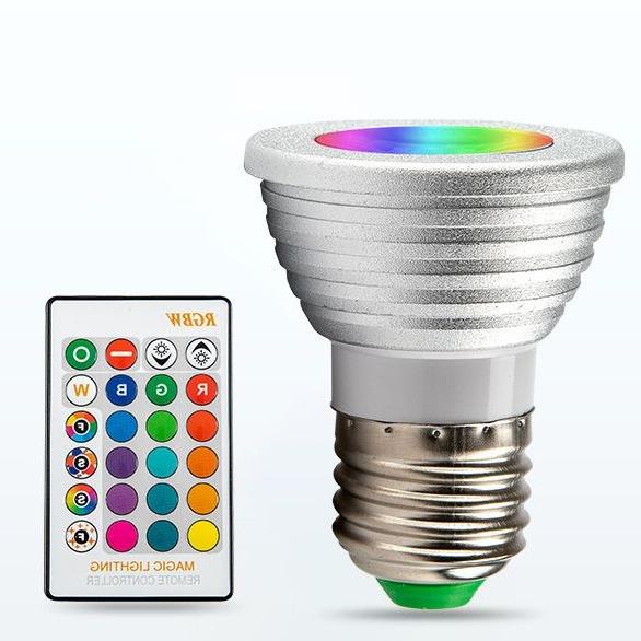 hot [LMBRGB] ไฟLED RGBW E27 เปลี่ยนได้16สี ประหยัดไฟ 1ชั่วโมงไฟ1หน่วย A53W A71W