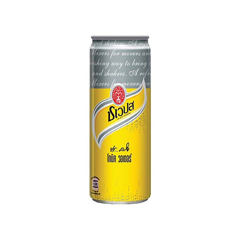ชเวปส์ โทนิค สลีกแคน 330 มล. แพ็ค 6 กระป๋อง/Schwepps Tonic League Can 330 ml. Pack of 6 cans.