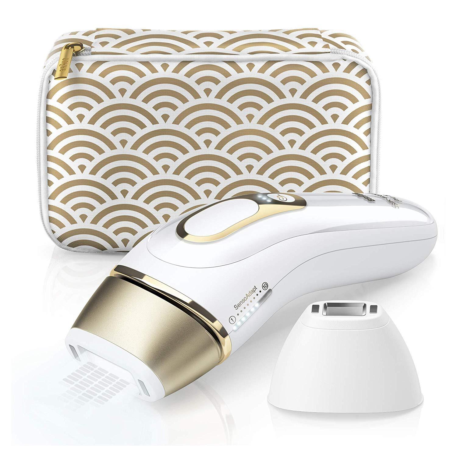 Braun IPL Silk·expert Pro 5 PL5137 Latest Generation IPL 400,000 flashes, Permanent Visible Hair Removal, with Deluxe Pouch, Venus razor and Precision Head
