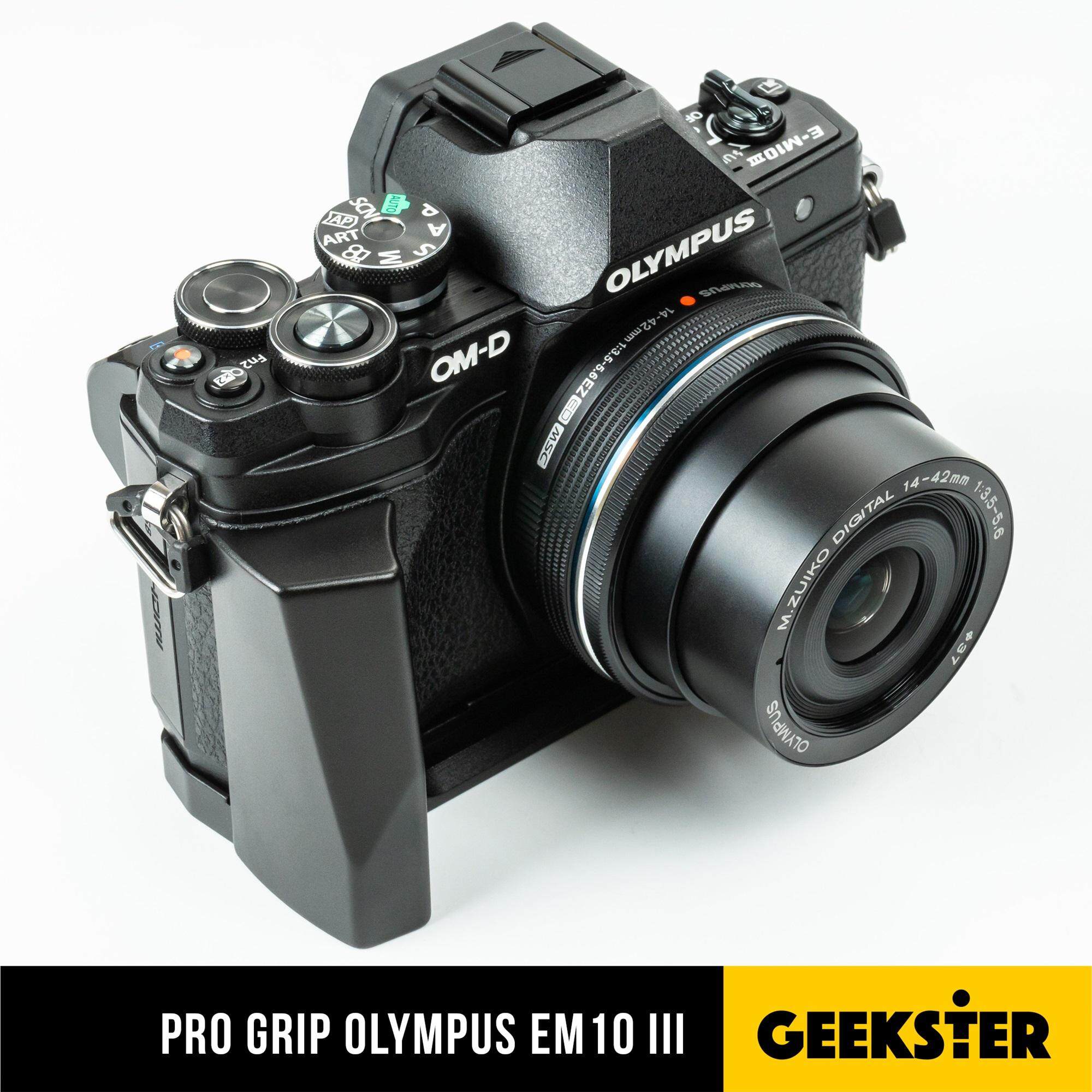 PRO GRIP L-Plate กริป สำหรับกล้อง OLYMPUS EM10 MK3 / EM10 III ( L-Plate EM10III / OMD EM10 MK.3 ) ( L-Plate Olympus omd em10 mark iii ) ( Geekster )