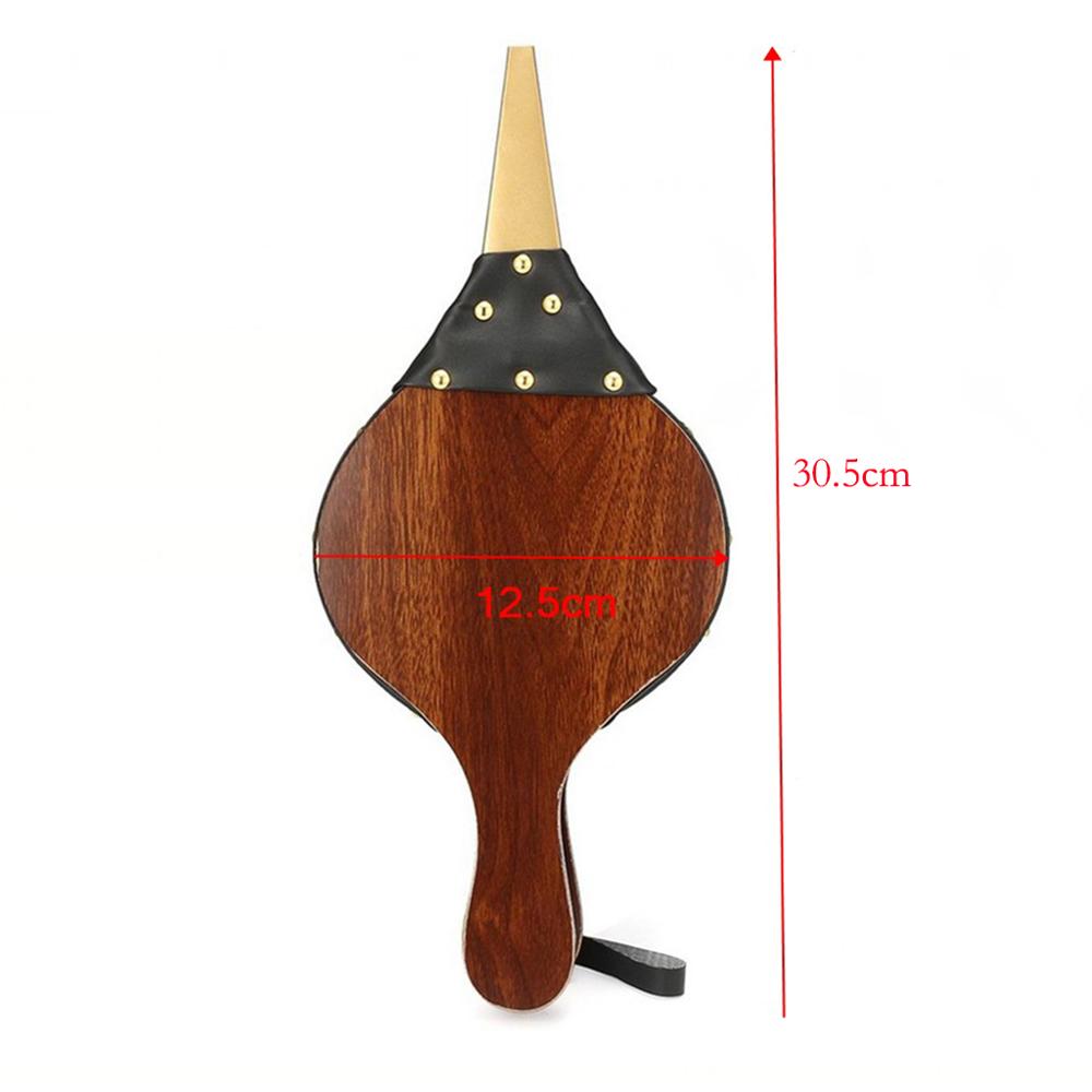 Handheld Wooden Air Blowers Fireplace Bellow for Outdoor Camping Picnic