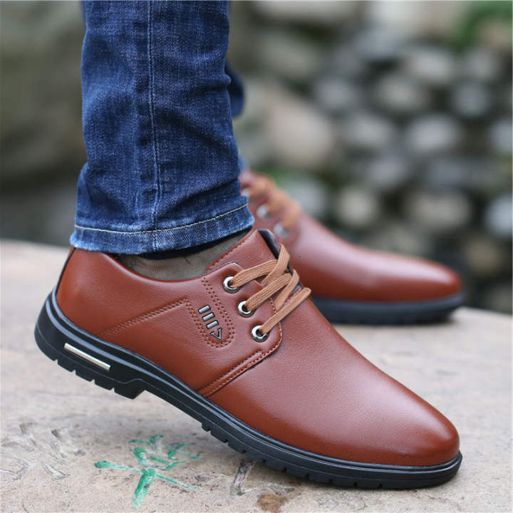 men versatile soft warmest casual leather shoes