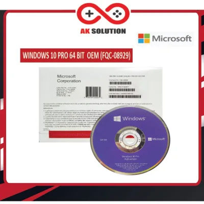 Windows 10 Pro 64 Bit (OEM) FQC-08929 / DVD