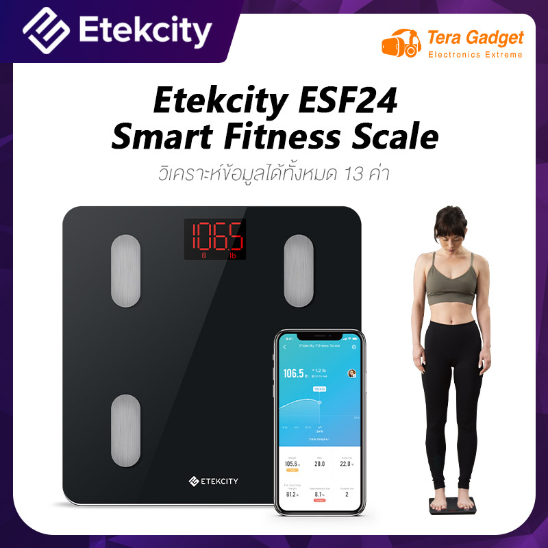 Etekcity ESF24 Smart Fitness Scale เครื่องชั่งน้ำหนักอัจฉริยะ ตาชั่ง ...