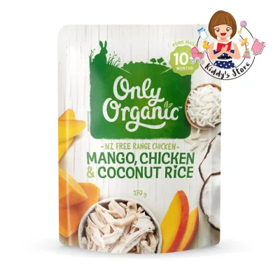 Only Organic Mango Chicken & Coconut Rice มะม่วง ไก่ และ ข้าว กะทิ ตรา โอนลี่ ออแกนิค Organic Baby Foods 10+ Months