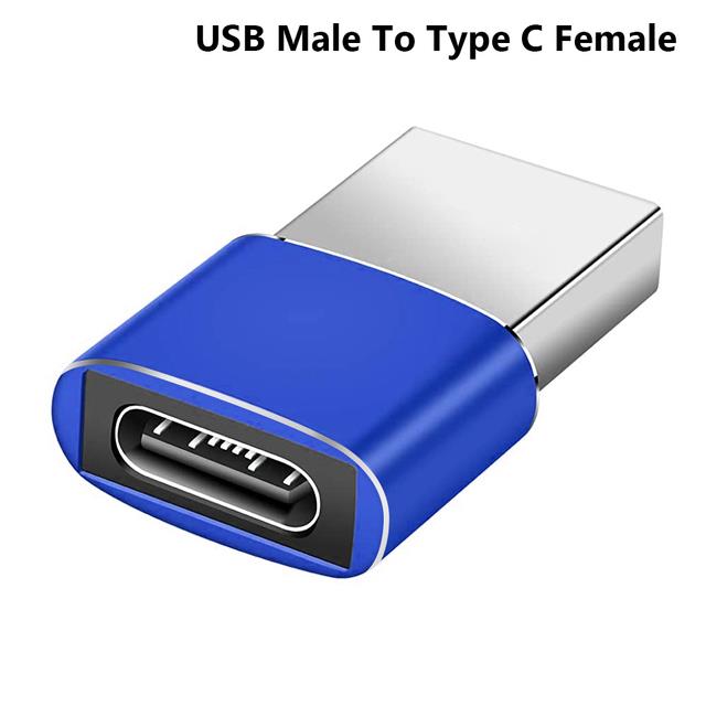 Type C Converter Adapter 2 in 1 USB C Splitter Type C Male to Dual Type ...