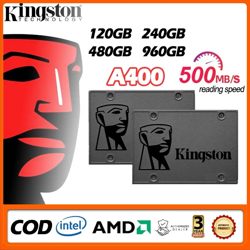 ภาพสินค้า120GB/240GB/480GB/960GB/SSD (เอสเอสดี) KINGSTON A400 SATA III 2.5สำหรับโน๊ตบุ๊ค และ คอมพิวเตอร์ตั้งโต๊ะ ( SA400S37/480G ) - รับประกัน 1 ปี จากร้าน Kasena บน Lazada ภาพที่ 8
